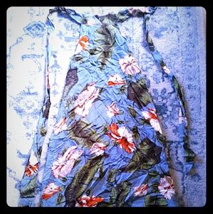 Aakaa blue floral dress new